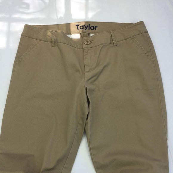 DELIA*s KHAKI CHINOS PANTS STRAIGHT LEG TAN WOMENS 13/14 R - Picture 6 of 14